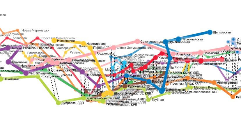 Схема московского метро 3d