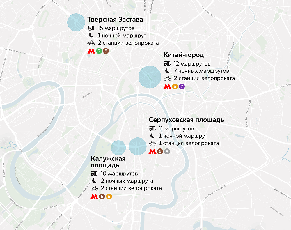 Ночные маршруты автобусов в москве схема расписание